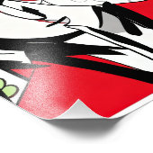 Face reveal avatar unmasked foto afdruk (Hoek)