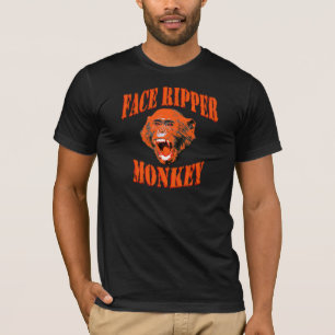 Face-Ripper-aap (oranje) T-shirt