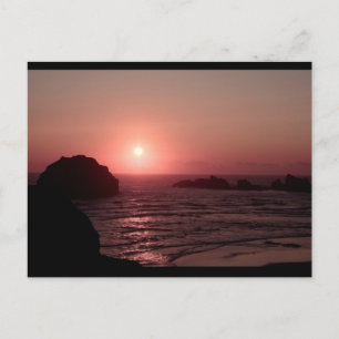 Face Rock bij Sunset in Bandon Oregon Briefkaart
