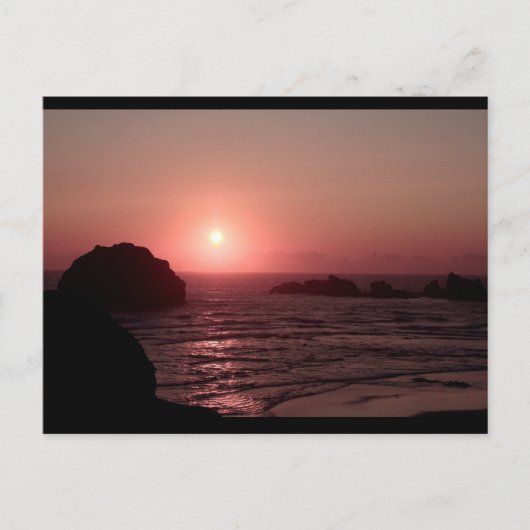 Face Rock bij Sunset in Bandon Oregon Briefkaart (Voorkant)