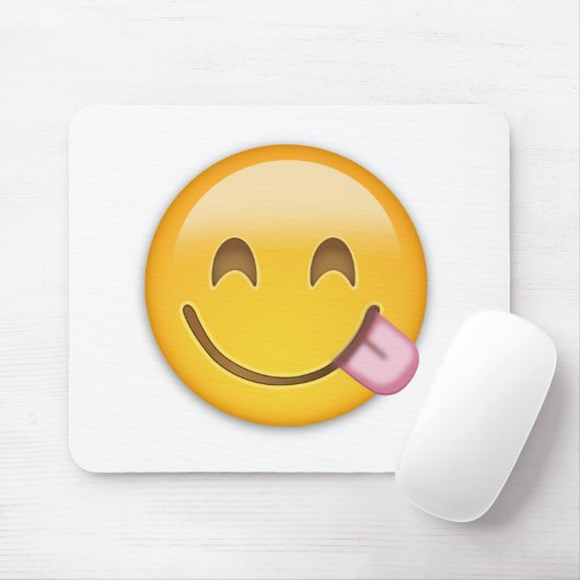 Face Savoring Delicious Food Emoji Muismat (Met muis)