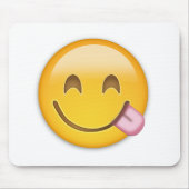 Face Savoring Delicious Food Emoji Muismat (Voorkant)