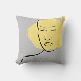 Face Sketch Cushion Kussen