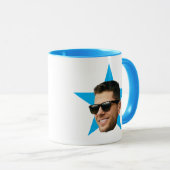 Face Star Grappig Cadeau Voor Medewerker, Star Mok (Voorkant rechts)