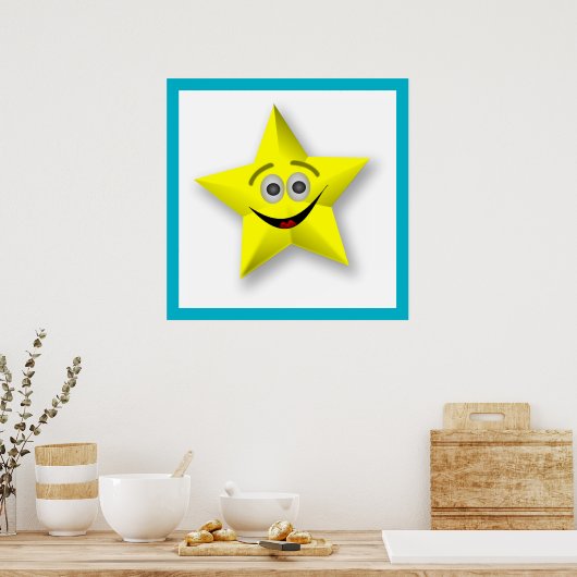 FACE STAR POSTER (Keuken)
