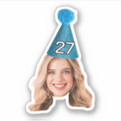 Face sticker, Aangepast gezicht, Aangepast Fotofee Sticker (Voorkant)