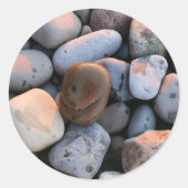 Face Stone Ronde Sticker (Voorkant)