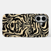Face Swirl Portrait Phone case (Achterkant (horizontaal))