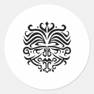 Face Tattoo Ronde Sticker