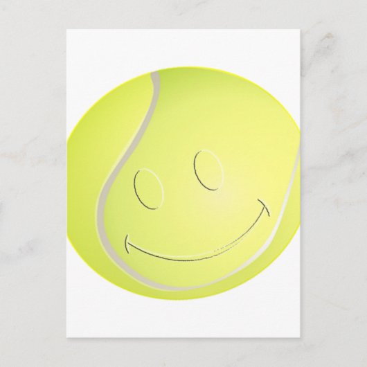 FACE TENNIS BALL BRIEFKAART (Voorkant)