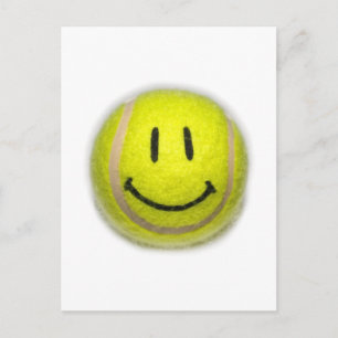 Face Tennis Ball Briefkaart
