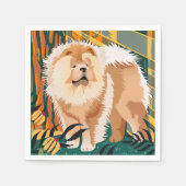 FACE THE SUN Chow papieren servetten (Voorkant)