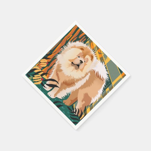 FACE THE SUN Chow papieren servetten (Hoek)