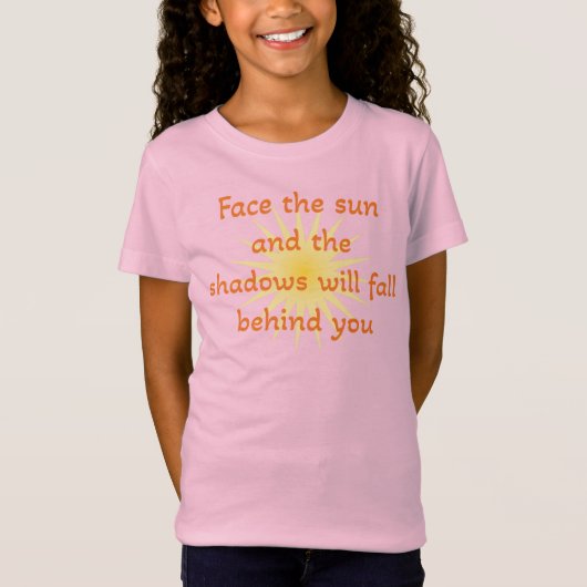 Face the sun t-shirt (Voorkant)