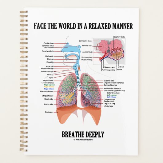 Face The World In A Relaxed Manner Breathe Deeply Planner (Voorkant)