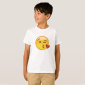 Face Throting a Kiss Emoji T-shirt (Voorkant volledig)