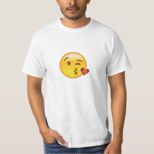 Face Throting a Kiss Emoji T-shirt