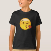 Face Throting a Kiss Emoji T-shirt (Voorkant)