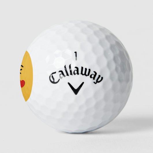 Face Throting a Kiss Golfballen (Logo)