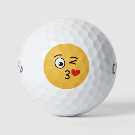 Face Throting a Kiss Golfballen (Voorkant)