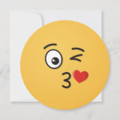 Face Throting a Kiss Kaart (Voorkant)
