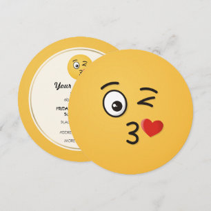 Face Throting a Kiss Kaart