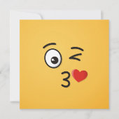 Face Throting a Kiss Kaart (Voorkant)
