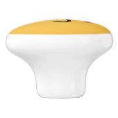 Face Throting a Kiss Keramische Knop (Zijkant)