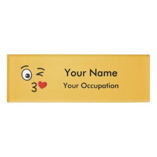 Face Throting a Kiss Naambadge