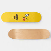 Face Throting a Kiss Persoonlijk Skateboard (Horizontaal)