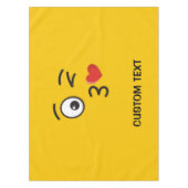 Face Throting a Kiss Tafelkleed (Voorkant)