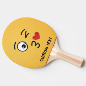 Face Throting a Kiss Tafeltennisbatje (Zijkant)