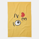 Face Throting a Kiss Theedoek (Verticaal)