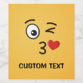 Face Throting a Kiss Wijn Etiket (Enkel label)