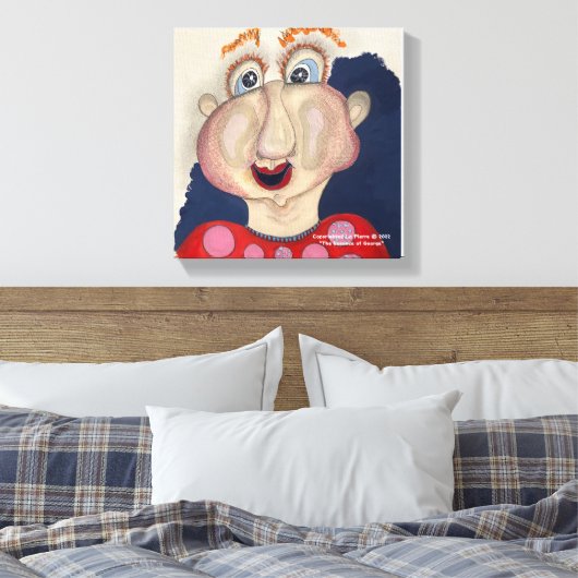 Face van de muur van het filanvas canvas afdruk (Insitu (Slaapkamer))
