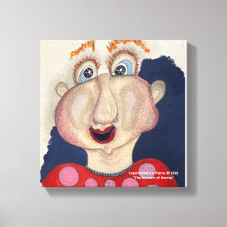 Face van de muur van het filanvas canvas afdruk