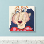 Face van de muur van het filanvas canvas afdruk (Insitu (Houten vloer))