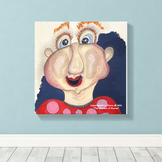 Face van de muur van het filanvas canvas afdruk (Insitu (Houten vloer))