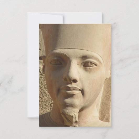 Face van het Flat Wenskaart van Tutankhamun Kaart (Voorkant)