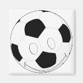 FACE-VOETBAL MAGNEET (Voorkant)