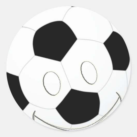 FACE-VOETBAL RONDE STICKER (Voorkant)