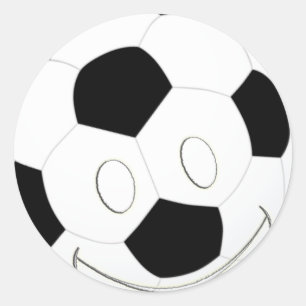 FACE-VOETBAL RONDE STICKER