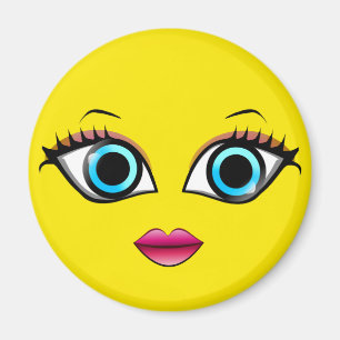 FACE VROUW MAGNEET