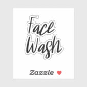 Face Wash Storage Sticker (Vel)