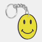 Face Yin Yang Symbols 2-zijdig Sleutelhanger (Voorkant Links)