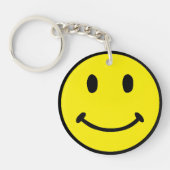 Face Yin Yang Symbols 2-zijdig Sleutelhanger (Voorkant)