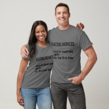 FacEblindEss Tshirt- nicE om je weer te ontmoeten