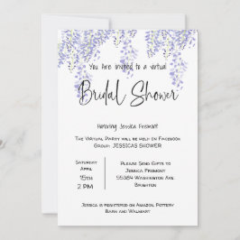 Facebook-aankondigingen van Virtual Bridal Wedding Aankondiging