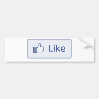 Facebook-achtige Bumpersticker