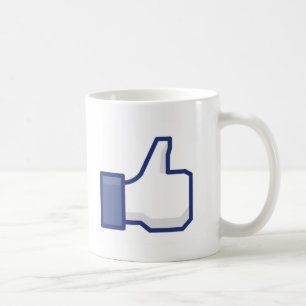 Facebook-achtige Button Koffiemok